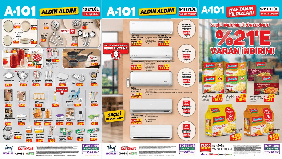 A101 Aldın Aldın ve Haftanın Yıldızları Kataloğu Yayınlandı