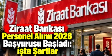Ziraat Bankası Personel Alımı 2026 Başvurusu Başladı