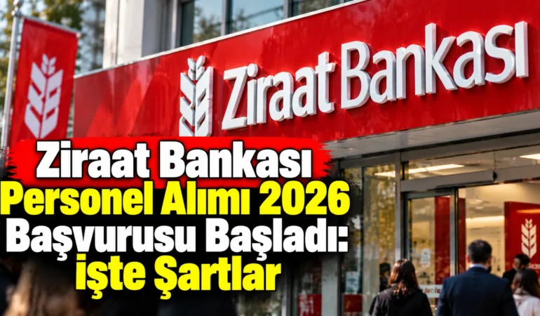 Ziraat Bankası Personel Alımı 2026 Başvurusu Başladı: İşte Şartlar